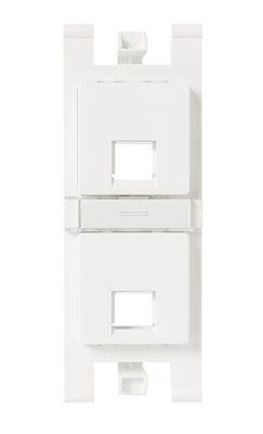  Суппорт для 2-х информационных разъемов типа Keystone и AT&T ABB 2CLA101820T1001 