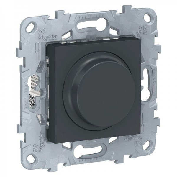  Светорегулятор UNICA NEW LED Wiser повор-наж универс. 7-200Вт антрацит SchE NU551654 