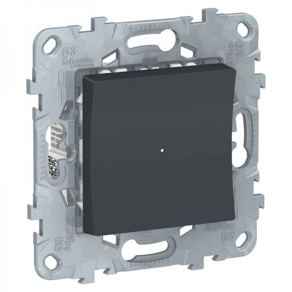  Светорегулятор UNICA NEW LED Wiser нажимной универс. 7-200Вт антрацит SchE NU551554 
