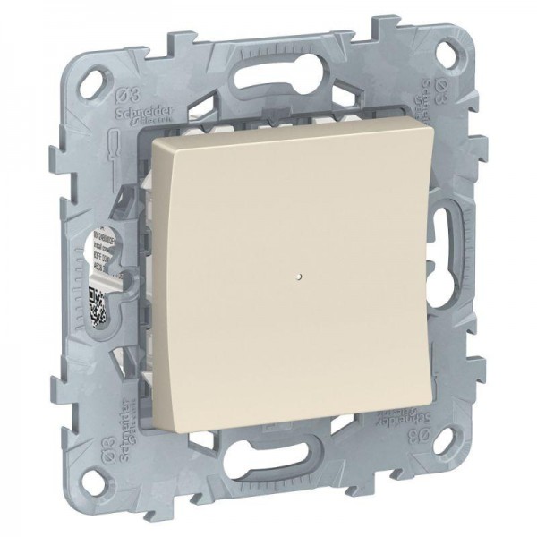  Светорегулятор UNICA NEW LED Wiser нажимной универс. 7-200Вт беж. SchE NU551544 
