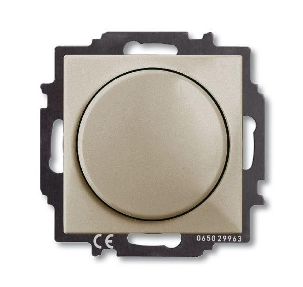  Механизм светорегулятора Busch-Dimmer с центральной платой 60-400Вт Basic 55 шампань ABB 2CKA006515A0845 