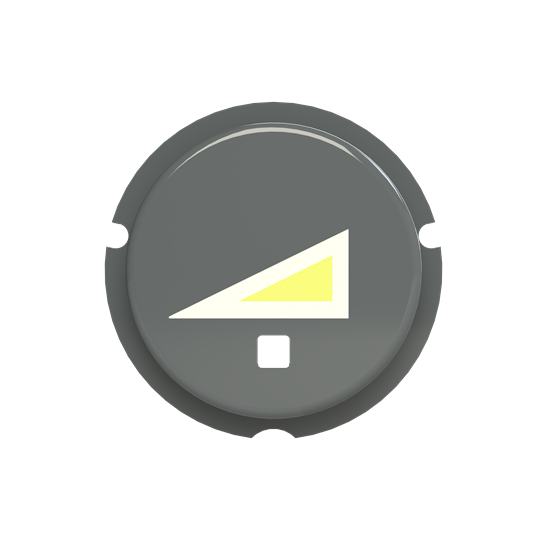  Кнопка "Светорегулятор" SBD-N2GR free@home Zenit сер. ABB 2CLA202640N1402 