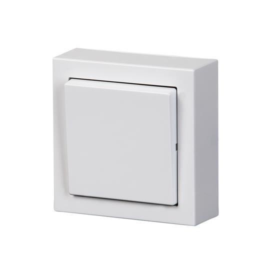  Кнопка нажимная накладного монтажа Impressivo бел. ABB 2TKA00001604 