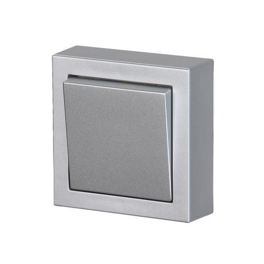  Кнопка нажимная накладного монтажа Impressivo алюм. ABB 2TKA00001606 