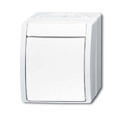  Кнопка 1-кл. 1п с N-клеммой для открытого монтажа IP44 ocean альп. бел. ABB 2CKA001484A0377 