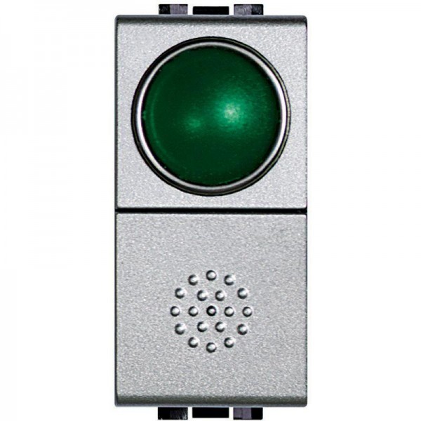  Кнопка 10А 1P-NО + индикатор с зел. рассеив. Leg BTC NT4038V 