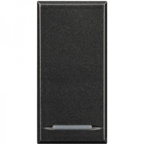  Кнопка 1п (NO) 16А 250В Axolute антрацит Leg BTC HS4055 