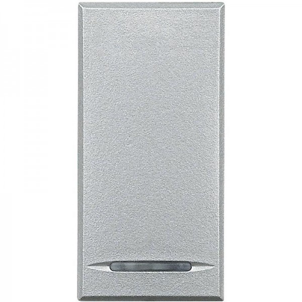  Кнопка 1п (NO) 16А 250В Axolute алюм. Leg BTC HC4055 