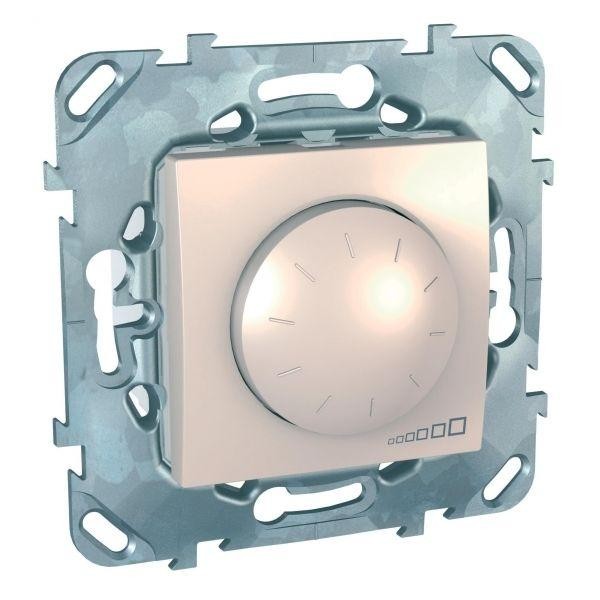  Механизм светорегулятора СП Unica 1-10Вт 400VA поворот. беж. SchE MGU5.510.25ZD 