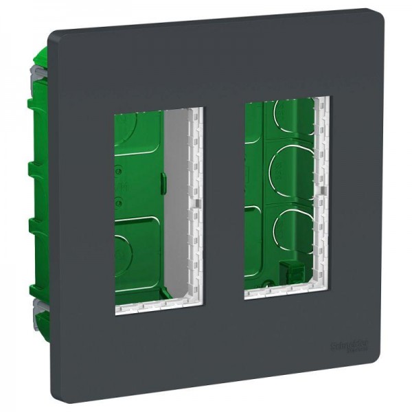  Блок СП UNICA SYSTEM+ 2х2 антрацит SchE NU172454 