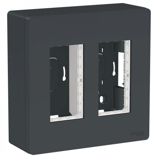  Блок ОП UNICA SYSTEM+ 2х2 антрацит SchE NU122454 