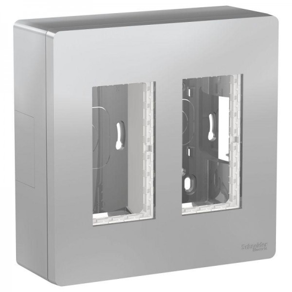  Блок ОП UNICA SYSTEM+ 2х2 алюм. SchE NU122430 