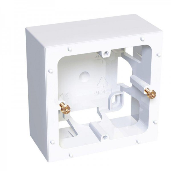  Коробка ОП 1х45 Altira H=40мм R9003 SchE ALB44440 