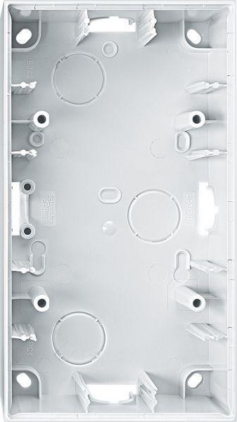  Корпус для открытого монтажа 2-м Merten бел. SchE MTN524219 