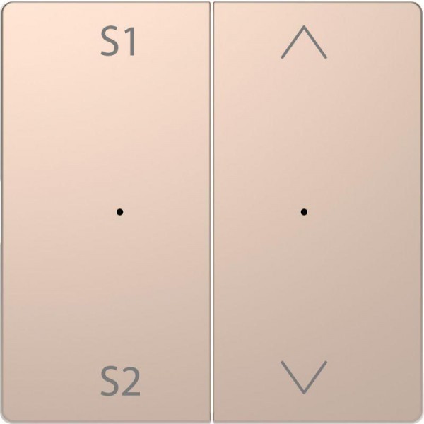  Клавиша двойная Merten D-Life PlusLink с S1/S2 вверх/вниз SD шампань SchE MTN5227-6051 