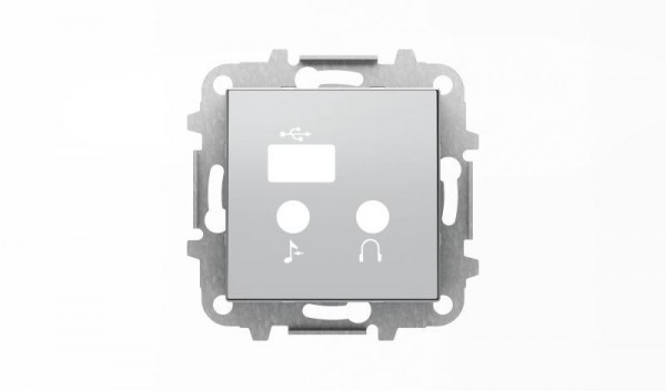  Накладка для механизма медиа-комбайна арт.9368.3 SKY серебристый алюм. ABB 2CLA856830A1301 