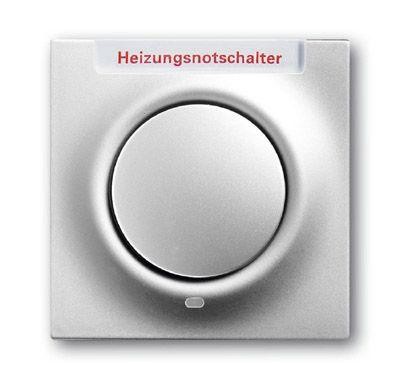  Клавиша для механизма 1-кл. выкл./переключ./кнопки с красной линзой с маркировкой "HNS" impuls серебристый металлик ABB 2CKA001753A0069 