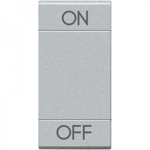  Клавиша ON OFF 1 мод. LivingLight алюм. Leg BTC NT4911AGN 