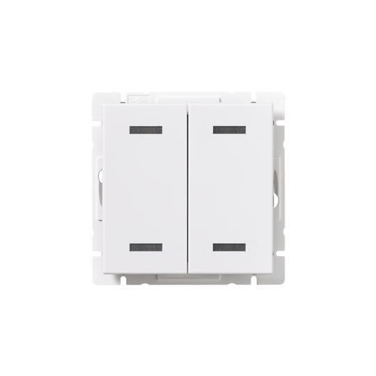  Кнопка нажимная 4 клавиши с подсветкой до 30В Impressivo бел. ABB 2TKA00000915 