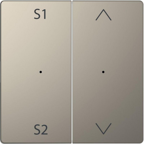  Клавиша двойная Merten D-Life PlusLink с S1/S2 вверх/вниз SD никель SchE MTN5227-6050 
