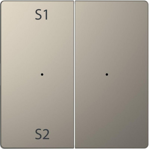  Клавиша двойная Merten D-Life PlusLink с S1/S2 пусто SD никель SchE MTN5226-6050 