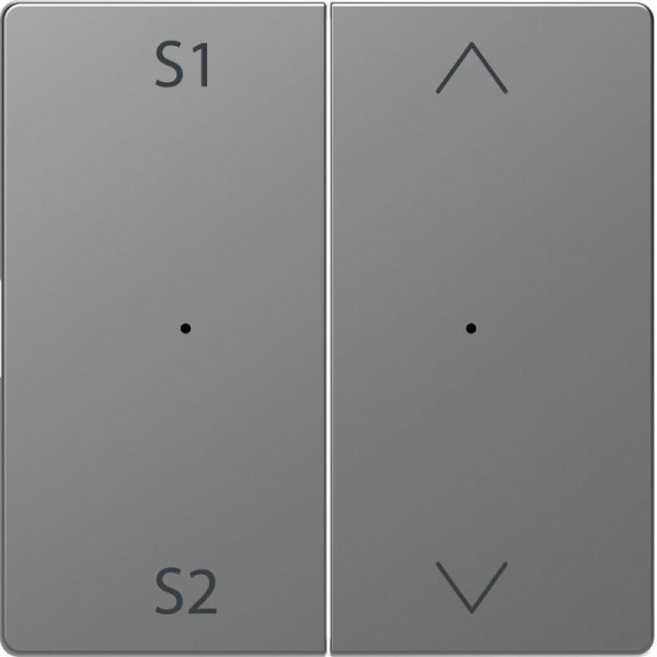  Клавиша двойная Merten D-Life PlusLink с S1/S2 вверх/вниз SD нерж. сталь SchE MTN5227-6036 