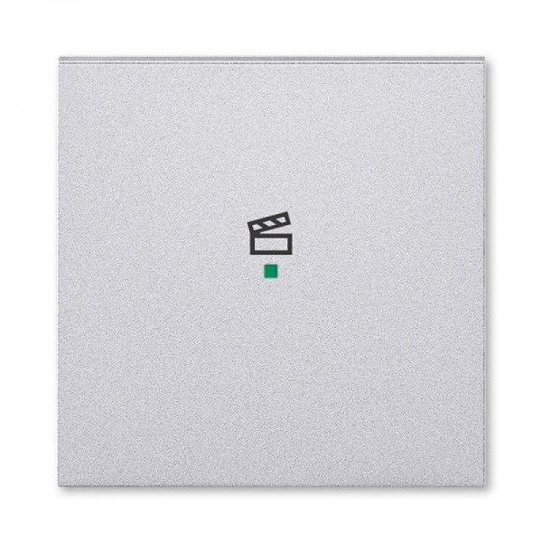  Клавиша Levit одинарная с символом сцены free@home серебр. ABB 2CHH621003A4070 