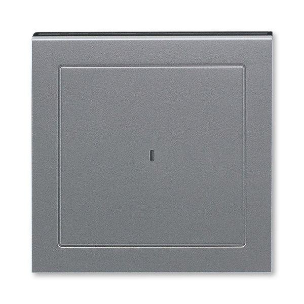  Накладка Levit для выключателя карточного сталь/дым. черн. ABB 2CHH590700A4069 