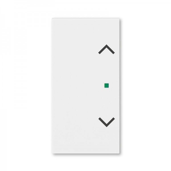  Клавиша Levit двойная с символом жалюзи free@home бел. ABB 2CHH622002A4003 