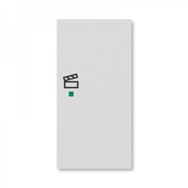  Клавиша Levit двойная правая с символом сцены free@home сер. ABB 2CHH622203A4016 
