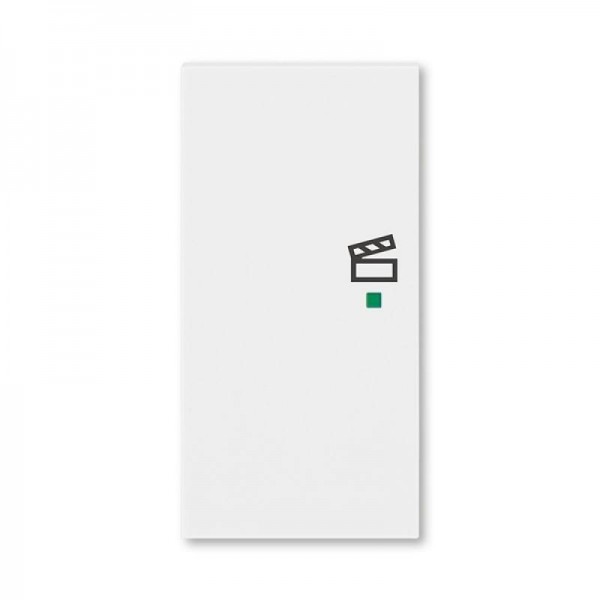  Клавиша Levit двойная левая с символом сцены free@home бел. ABB 2CHH622103A4003 