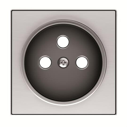  Накладка розетки 8187 SKY нерж.сталь ABB 2CLA858700A1401 