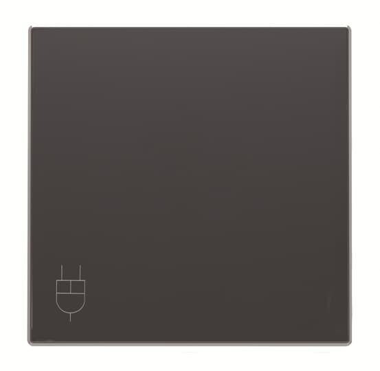  Накладка розетки с крыш. SKY черн. бархат ABB 2CLA858810A1501 