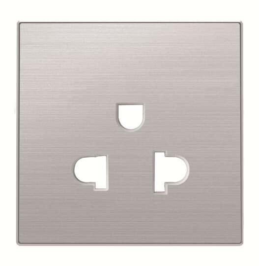  Накладка розетки 8138 SKY нерж. сталь ABB 2CLA853800A1401 