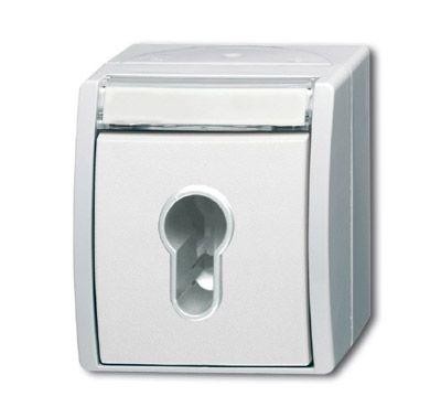  Выключатель жалюзи 1п с ключом (для замка) IP44 ocean альп. бел. ABB 2CKA001101A0925 