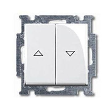  Выключатель жалюзи с накладкой 1п без фиксации альпийски й бел. ABB 2CKA001413A1082 