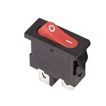  Выключатель клавишный 250В 6А (2с) ON-OFF красн. Mini (RWB-103 SC-766 MRS-101-5) Rexant 36-2051 