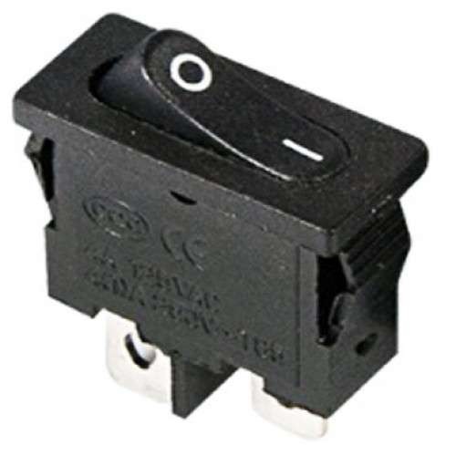  Выключатель клавишный 250В 6А (2с) ON-OFF черн. Mini (RWB-103; SC-766; MRS-101-5) Rexant 36-2050 