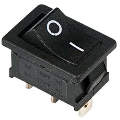  Выключатель клавишный 250В 6А (3с) ON-ON черн. Mini (RWB-202; SC-768) Rexant 36-2130 