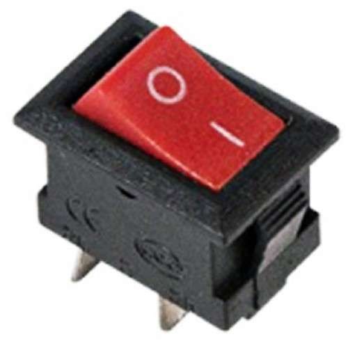  Выключатель клавишный 250В 3А (2с) ON-OFF Micro RWB-101 красн. Rexant 36-2011 