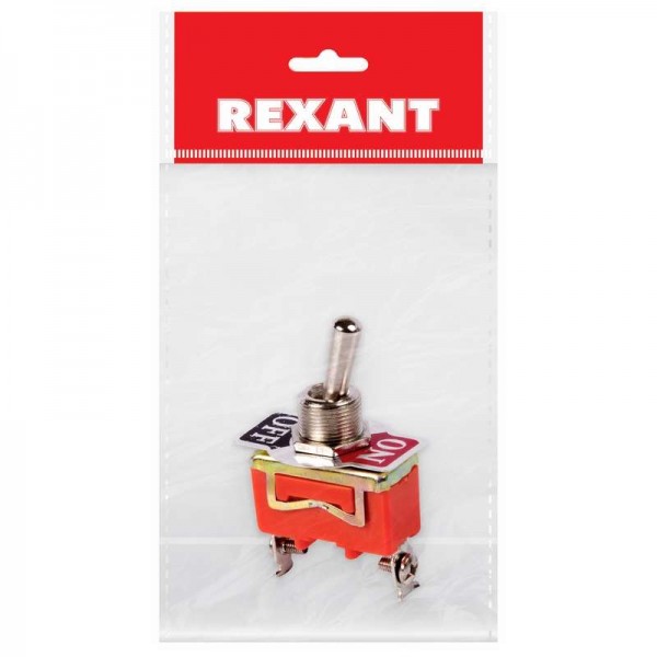  Тумблер 250В 15А (2c) ON-OFF 1п (KN-101) (инд. упак.) Rexant 36-4110-1 