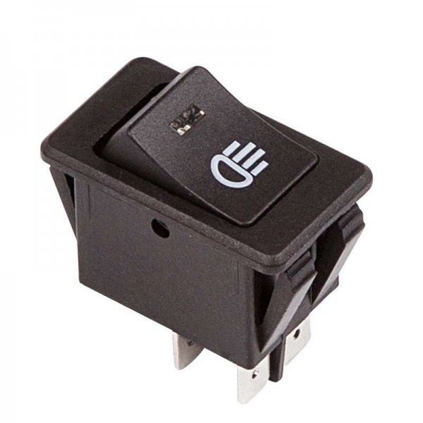  Выключатель клавишный 12В 35А (4с) ON-OFF с желт. LED подсветкой (ASW-17D) Rexant 36-4442 