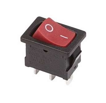  Выключатель клавишный 250В 6А (3с) ON-ON красн. Mini (RWB-202 SC-768) Rexant 36-2131 