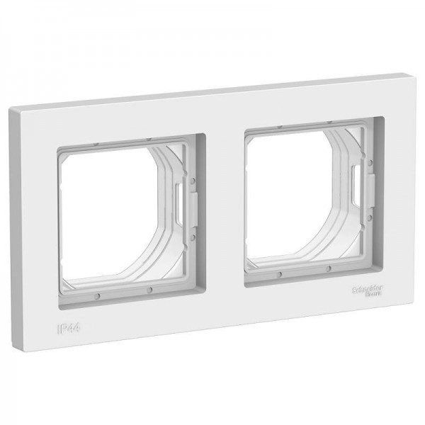  Рамка 2-м AtlasDesign Aqua IP44 бел. SchE ATN440102 