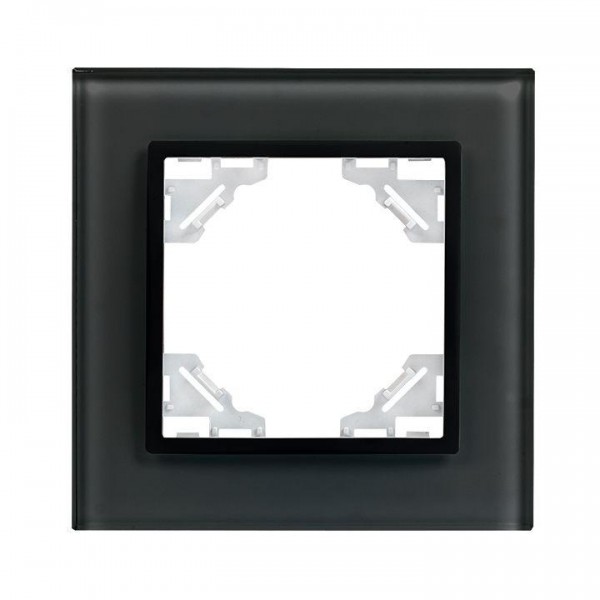  Рамка 1-м Минск стеклянная черн. Basic EKF ERM-G-401-70 
