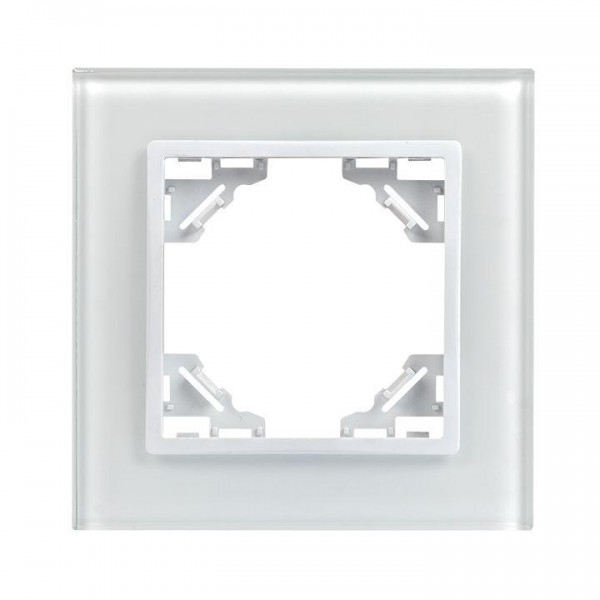 Рамка 1-м Минск стеклянная бел. Basic EKF ERM-G-401-10 