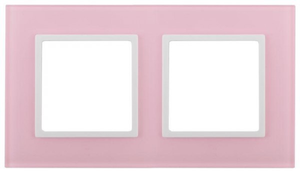  Рамка 2-м 14-5102-30 стекло Elegance мокко+сл. кость ЭРА Б0034502 