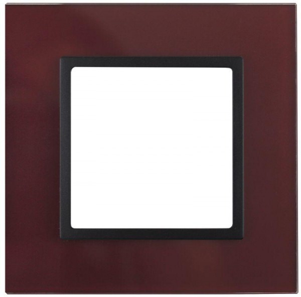  Рамка 1-м 14-5101-25 стекло Elegance бордо+антрацит ЭРА Б0034479 