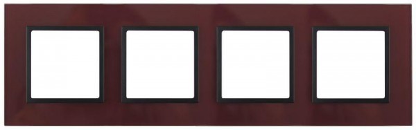  Рамка 4-м 14-5104-25 стекло Elegance бордо+антрацит ЭРА Б0034533 