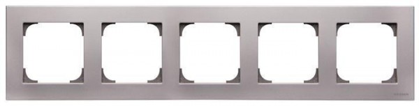  Рамка 5-постовая 8575 PLSKY серебр. ABB 2CLA857500A1301 